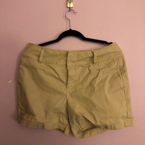 tan shorts